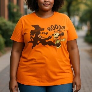 Disney Orange Minnie Mouse Tee size 2xl plus size Ptp 25 inches
